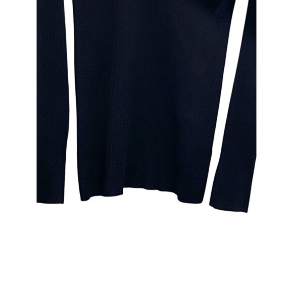 White House Black Market Off Shoulder Sweater Black Size SP - Picture 7 of 12